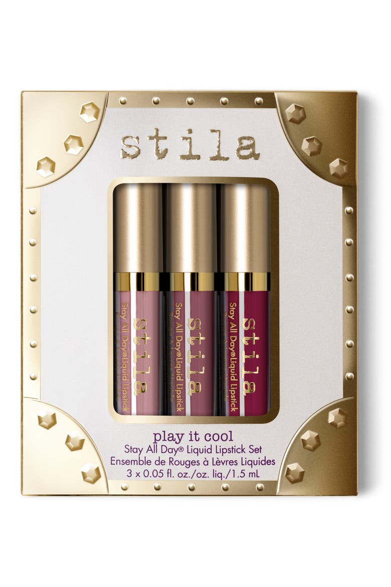 play it cool stay all day liquid lipstick set, Main, color, NO COLOR