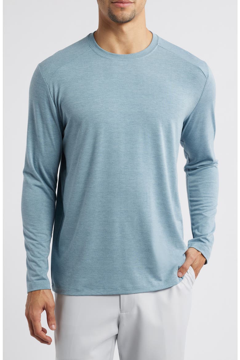 Shade Long Sleeve T-Shirt, Main, color, HEATHER SLATE BLUE