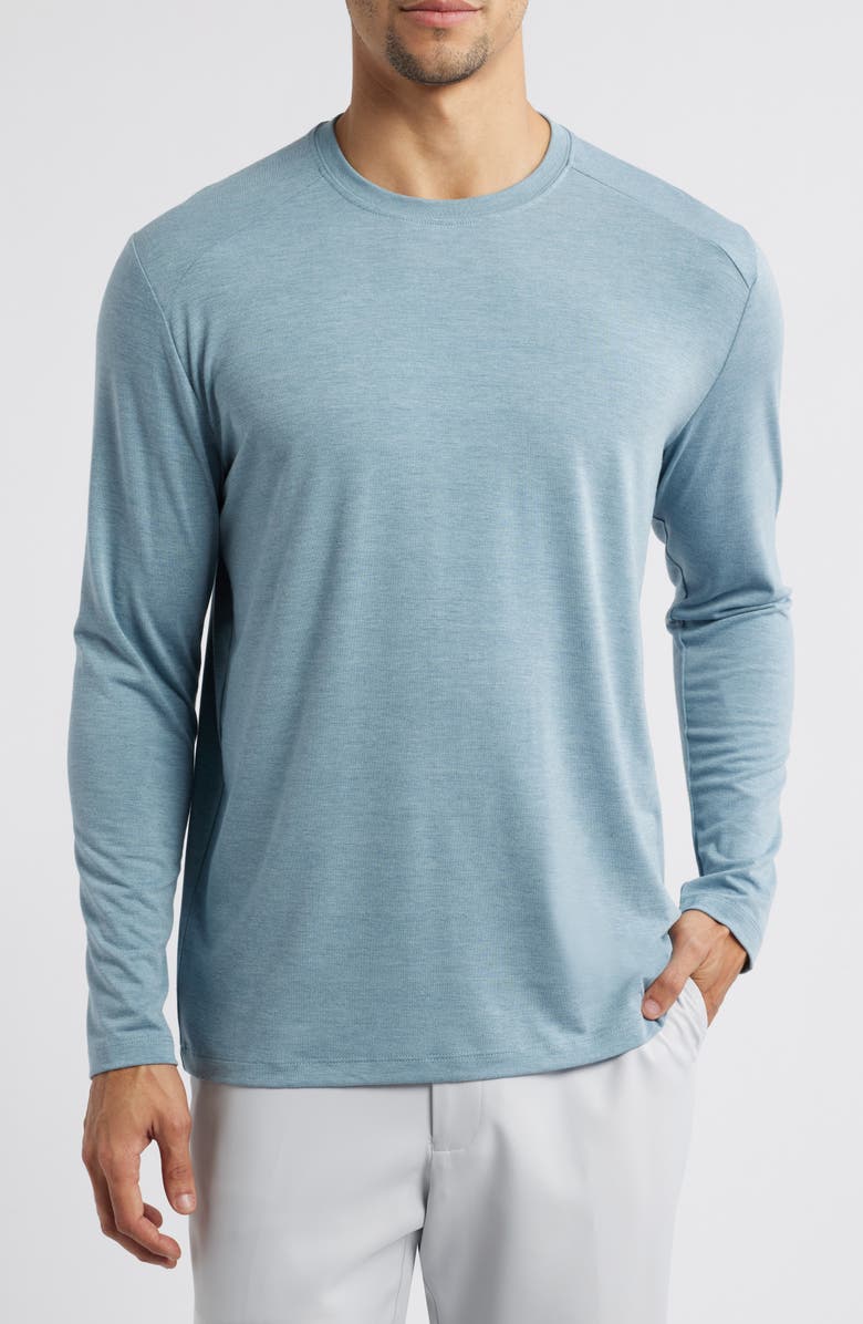 Free Fly Shade Long Sleeve T-Shirt, Main, color, Heather Slate Blue