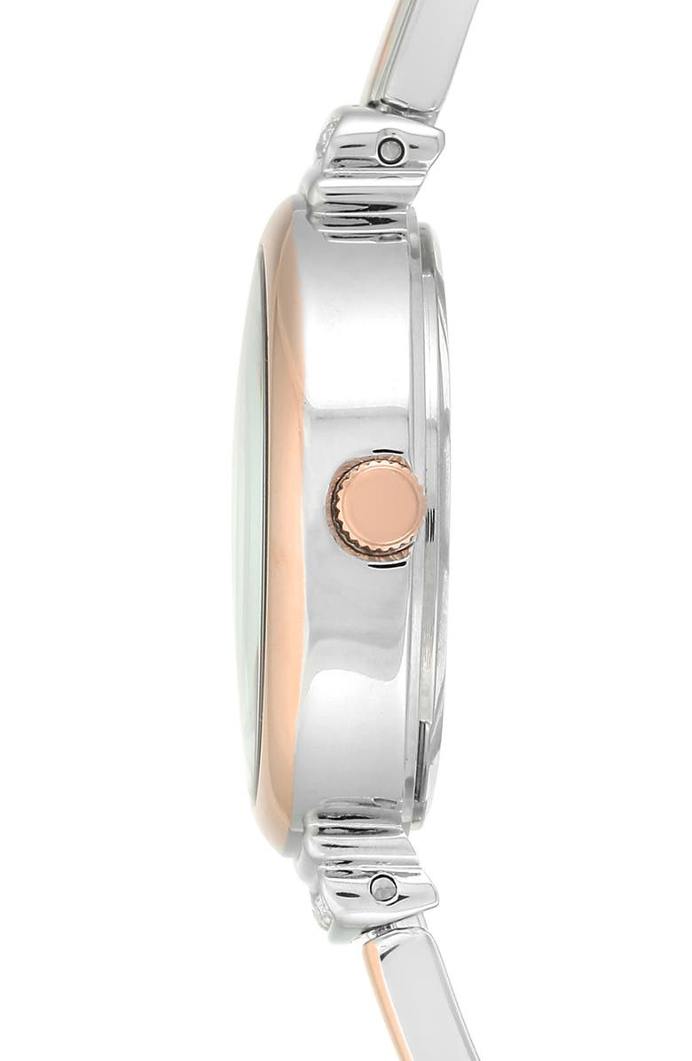 Anne Klein Round Watch & Bangle Set, 26mm, Alternate, color, 