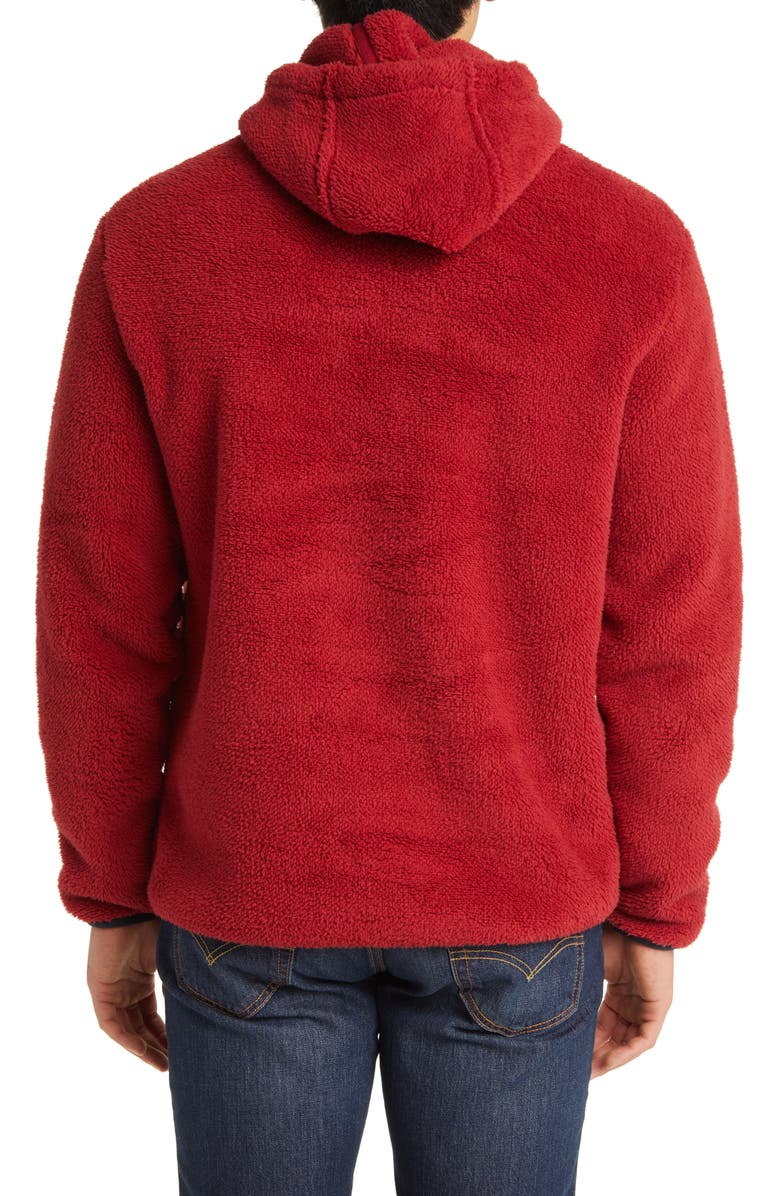 Faherty BFCM High Pile Fleece Hoodie, Alternate, color, Winter Berry