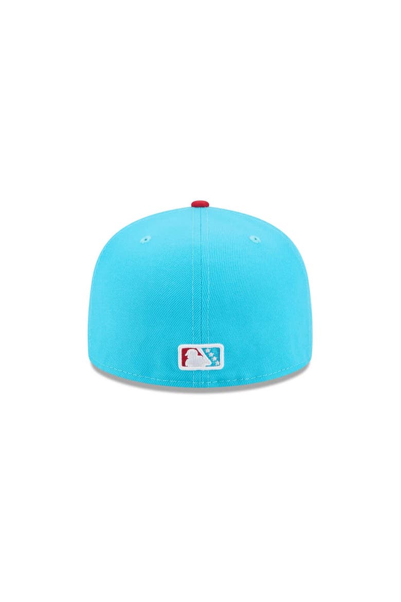 Men's New Era  Blue Clearwater Threshers Theme Nights 59FIFTY Fitted Hat, Alternate, color, Blue