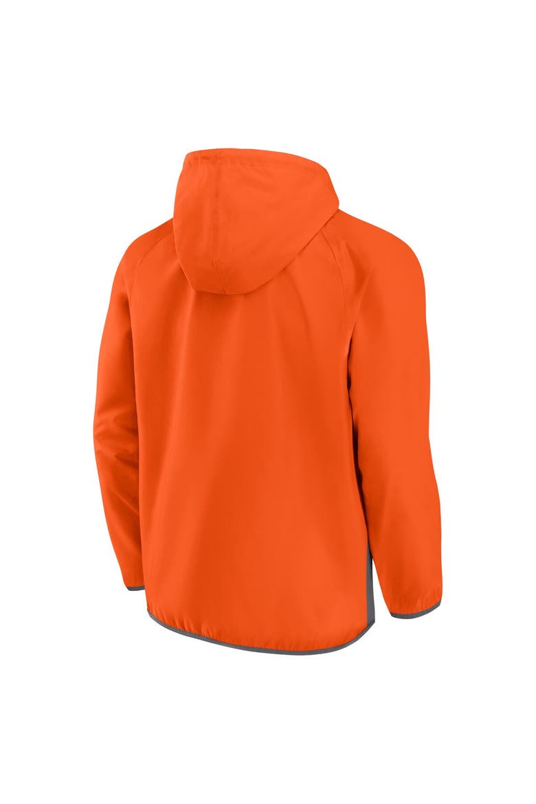 Men's Fanatics Branded Orange Philadelphia Flyers Flagrant Foul Anorak Raglan Half-Zip Hoodie Jacket, Alternate, color, Orange