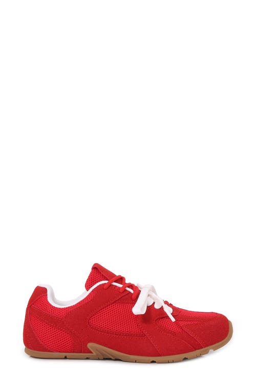 Berness Lula Double Lace Sneaker In Red