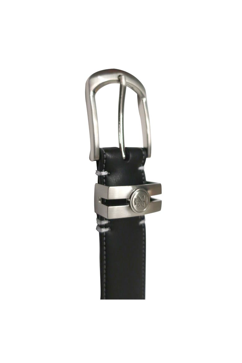 Golf Stretch Comfort Leather Belt Metal Keeper, Alternate, color, Black