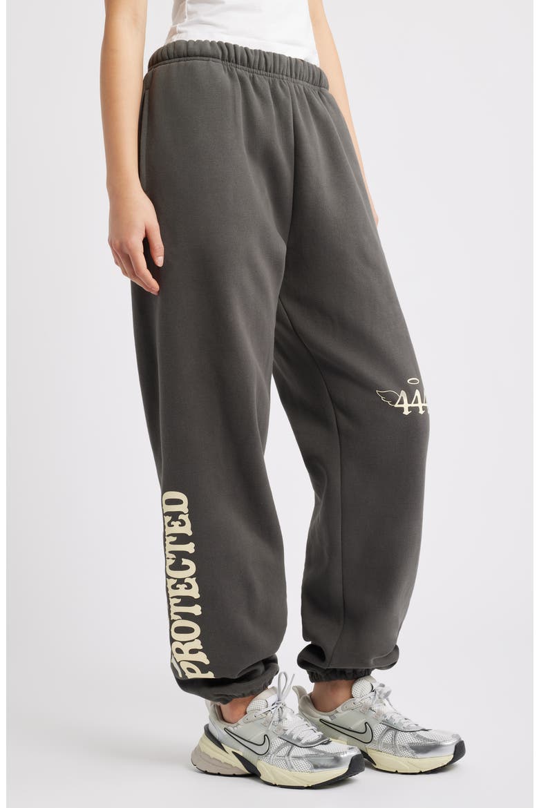 Divinely Protected Cotton Blend Sweatpants, Alternate, color, CHARCOAL