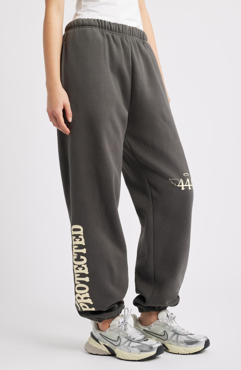THE MAYFAIR GROUP Divinely Protected Cotton Blend Sweatpants, Alternate, color, Charcoal