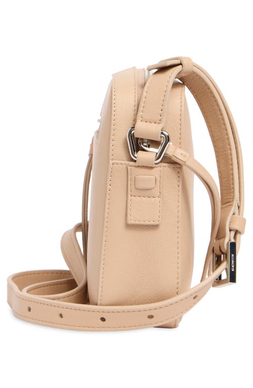 Shop Allsaints Captain Leather Square Crossbody Bag In Pale Pink