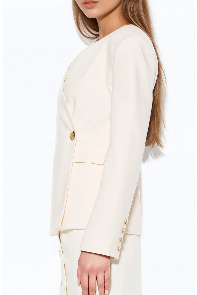 ALIRA WRAP BLAZER, Alternate, color, OAT