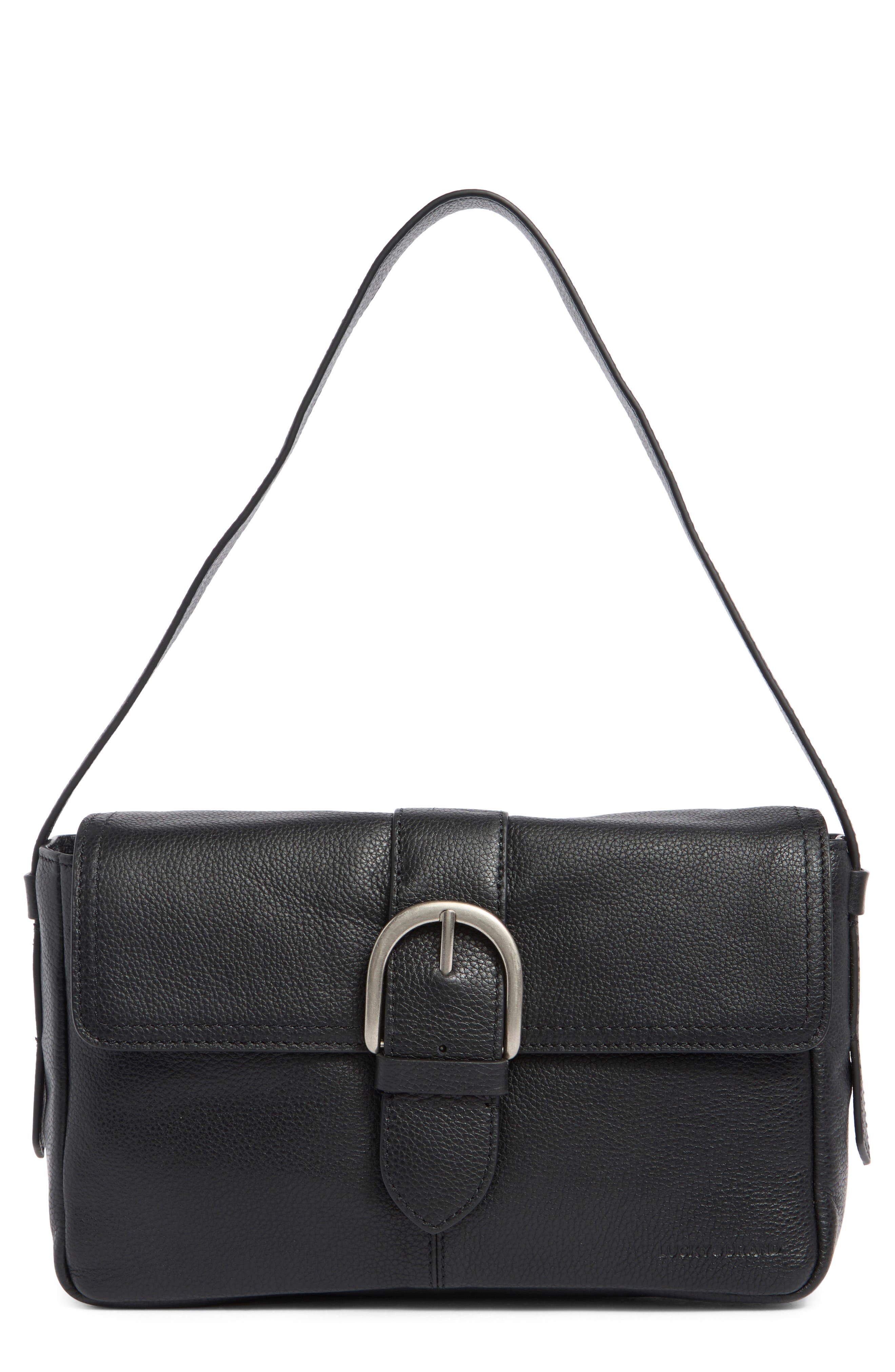 Lucky Brand Ezra Leather Shoulder Bag, Main, color, 