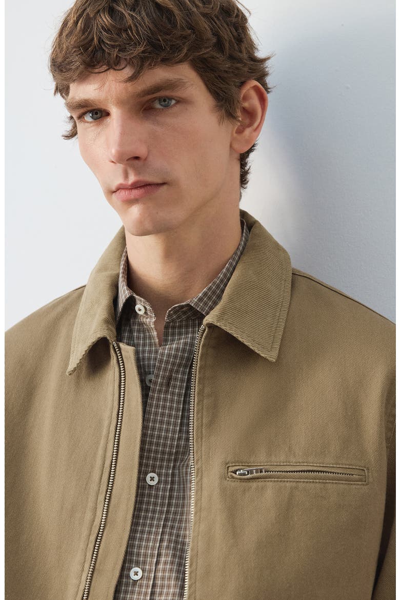 Cotton Corduroy Jacket, Alternate, color, BEIGE