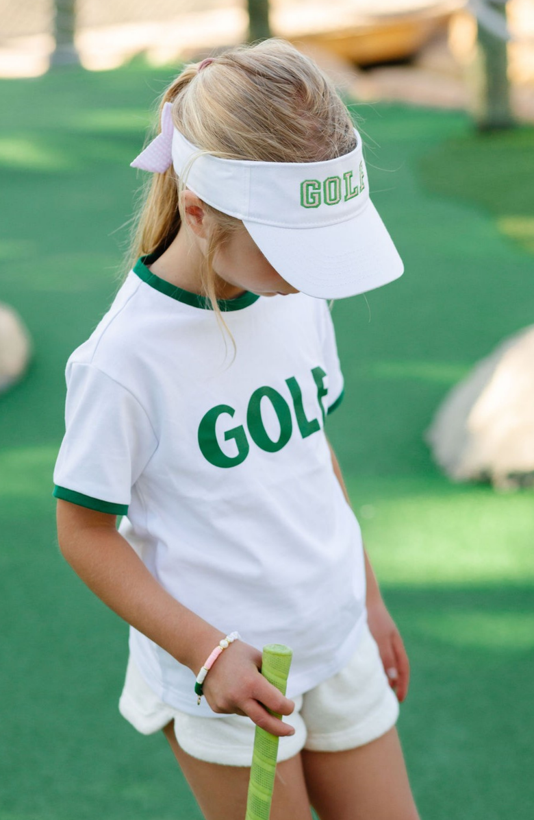 Bits & Bows Golf T-Shirt, Alternate, color, White/Green