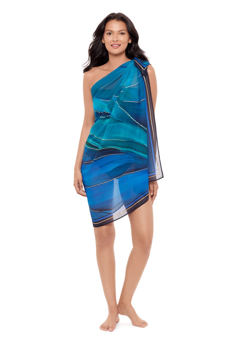 Maldiva Cover-Up Pareo, Alternate, color, BLUE MULTI