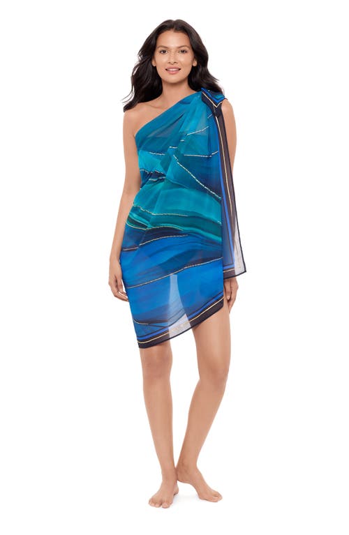 Miraclesuit ® Maldiva Cover-up Pareo In Blue Multi