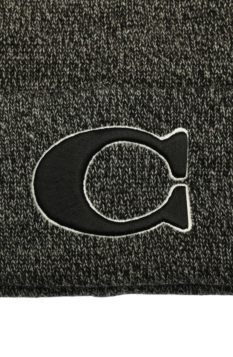 COACH Varsity C Cuff Beanie, Alternate, color,