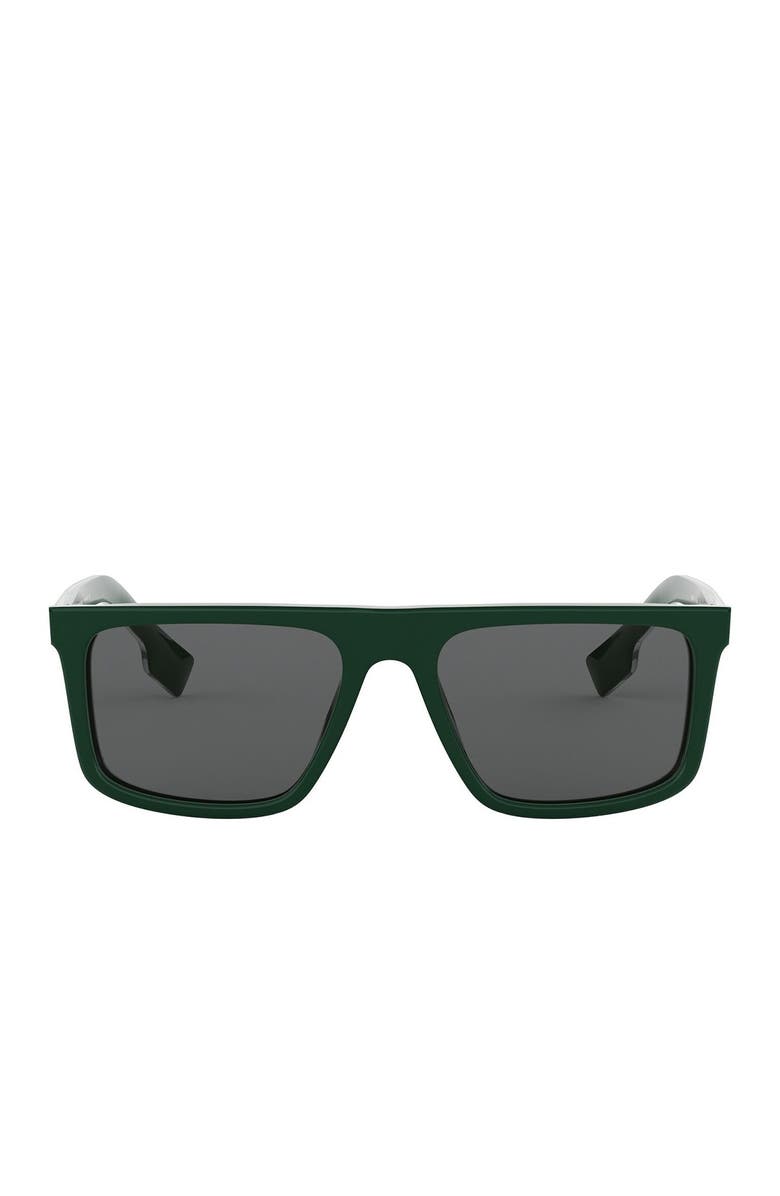 Burberry 55mm Rectangle Sunglasses, Main, color, 