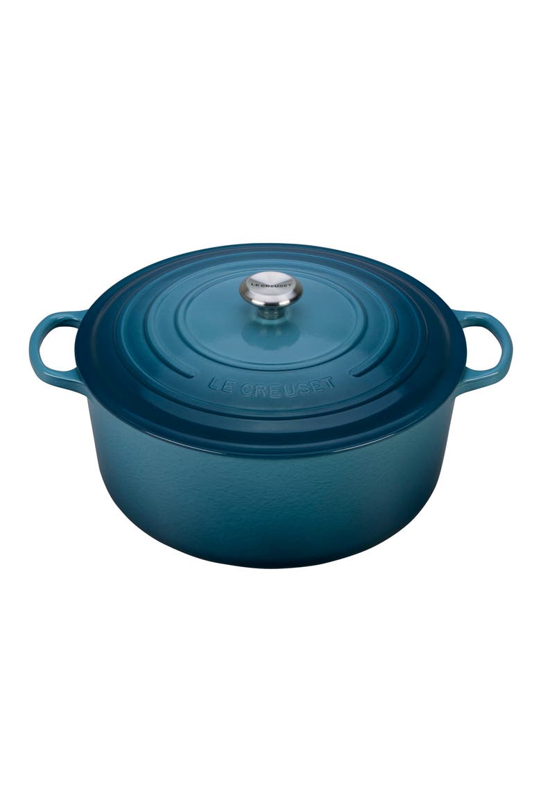 Signature 13 1/4-Quart Oval Enamel Cast Iron French/Dutch Oven, Main, color, MARSEILLE