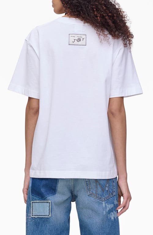 Marc Jacobs Do You Find Joy? Boxy Graphic T-shirt In White
