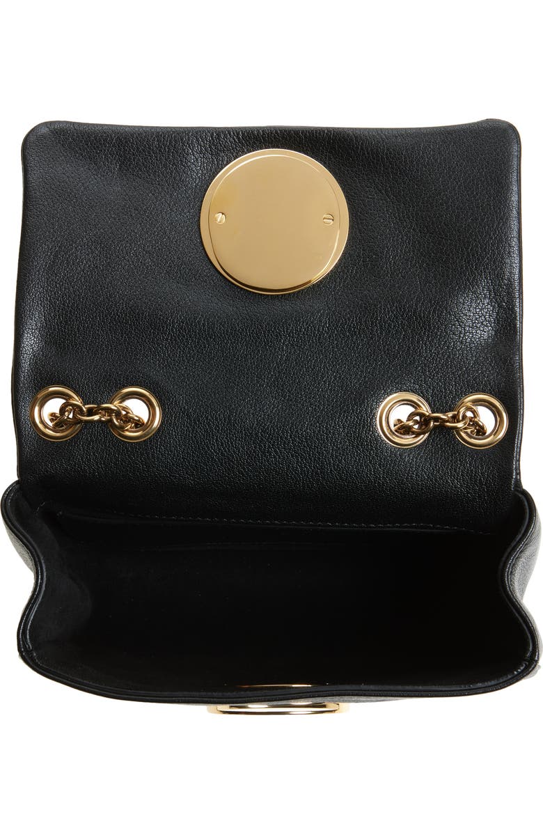 Chloé Heritage Leather Shoulder Bag, Alternate, color, Black