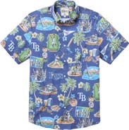 Reyn Spooner Men's Reyn Spooner Blue Tampa Bay Rays Scenic Tri-Blend Performance Button-Up Top