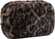 Apparis Noor Leopard Print Faux Fur Pouch