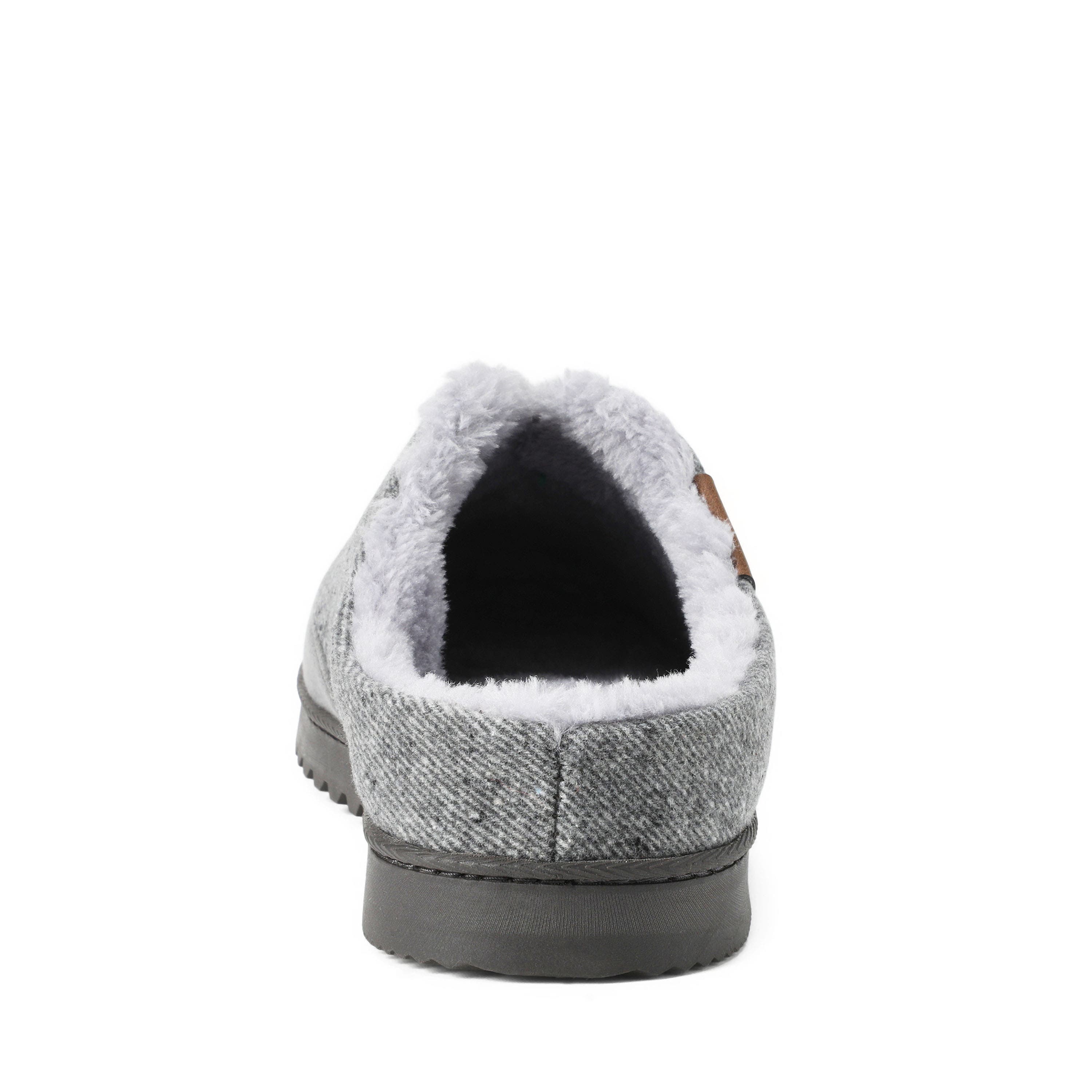 Aldan Notch Clog Slippers, Alternate, color, HEATHER GREY