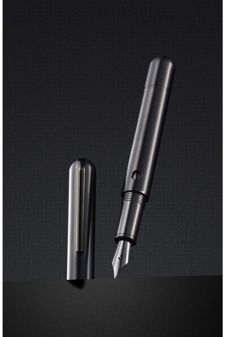 Nautilus Ti Black Titanium Fountain Pen, Alternate, color, Black Fine