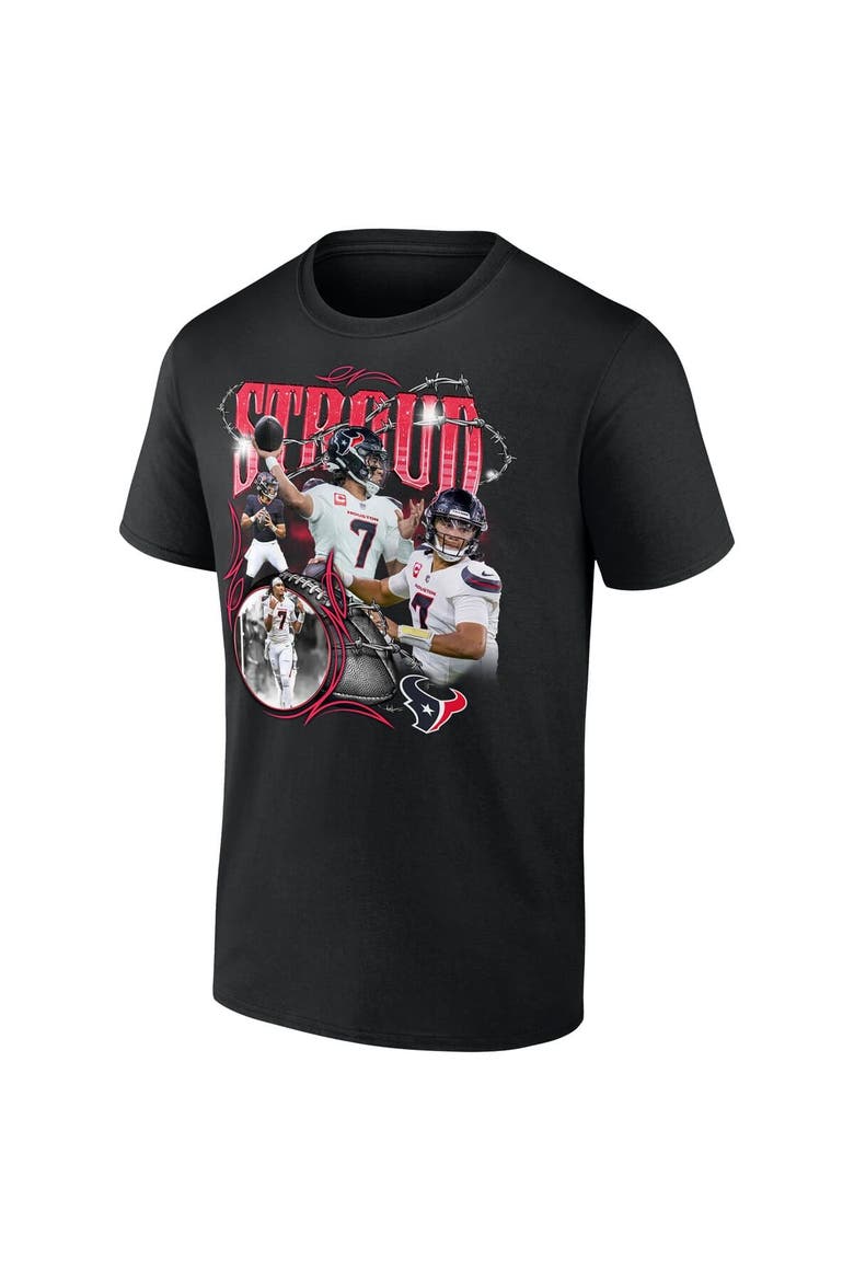 Men's Fanatics C.J. Stroud Black Houston Texans Notorious Player Graphic T-Shirt, Alternate, color, Black