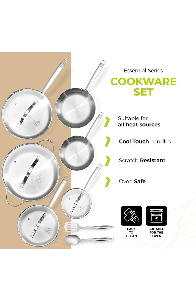 Be Living Essential Series - Cookware Set, Alternate, color, No Colour