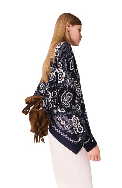 Maje Bandana Printed Blouse In Multi