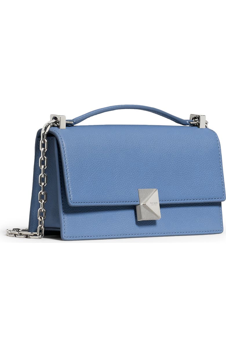 Kate Spade New York deco pebble leather convertible crossbody bag, Alternate, color, Blue