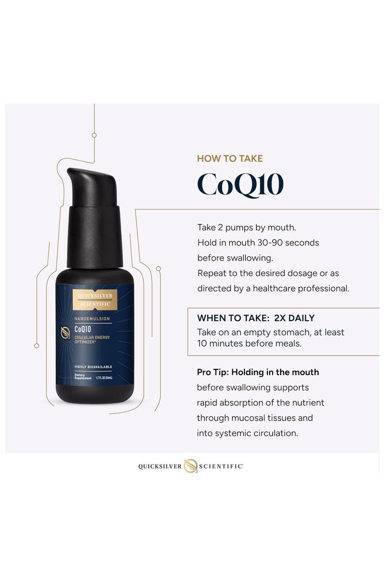 CoQ10 Nanoemulsion Coenzyme Q10 Liquid Supplement, Alternate, color, None