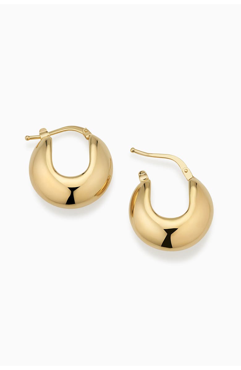 Oradina 14K Yellow Gold The Archie Bold Hoops, Alternate, color, Yellow Gold