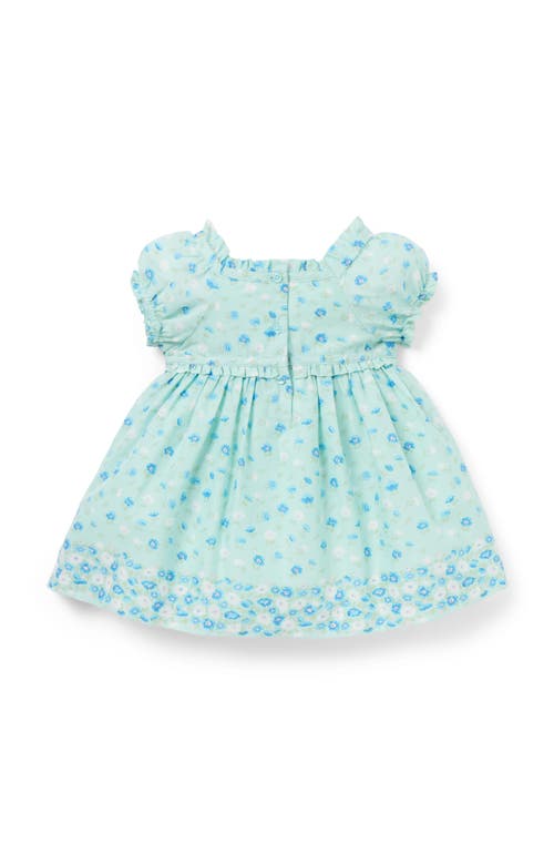 Janie And Jack Baby Floral Border Dress In Yellow