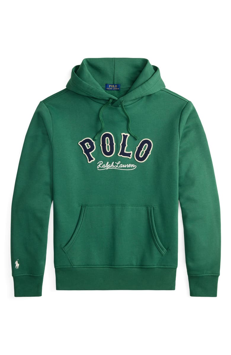 Polo Ralph Lauren The RL Western Logo Fleece Hoodie, Alternate, color, Verano Green