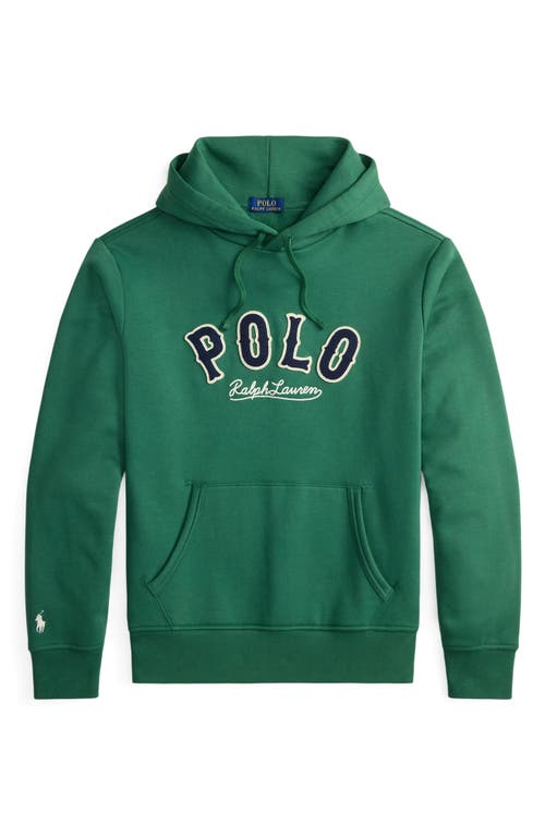 Polo Ralph Lauren The Rl Western Logo Fleece Hoodie In Green