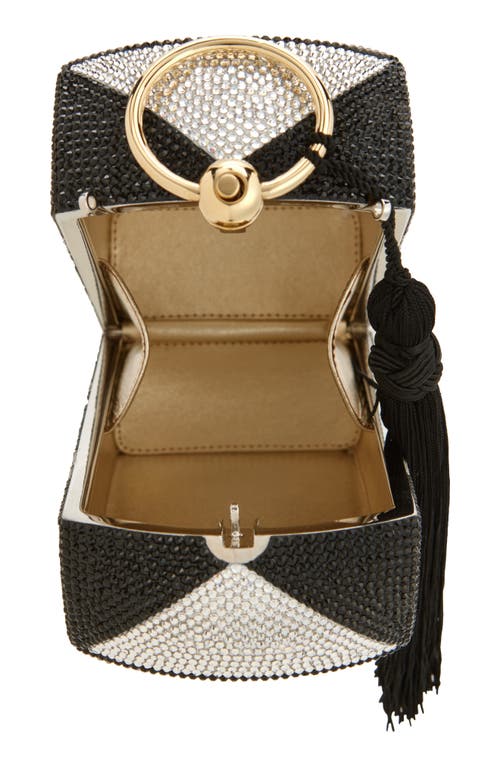 Judith Leiber Couture Rectangle Dome Do Not Disturb Crystal Embellished Clutch In Multi
