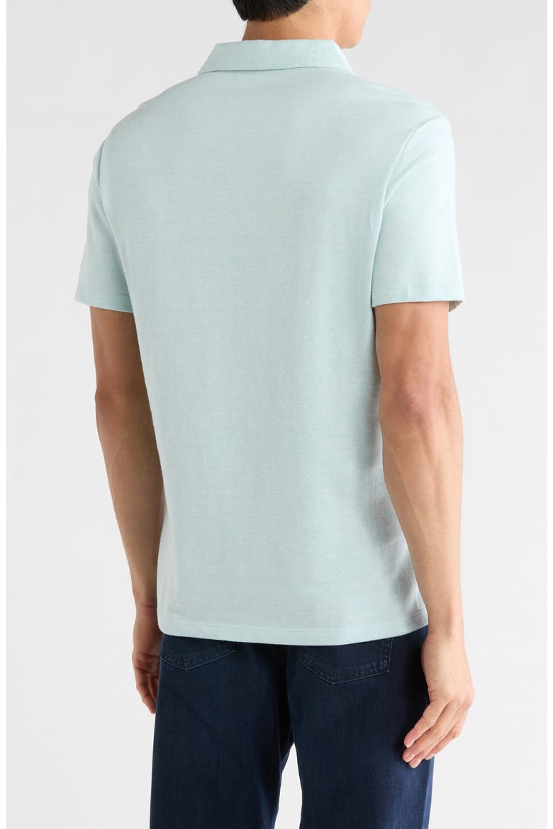 Alvaro Cotton Blend Knit Polo, Alternate, color, DUSTY TEAL
