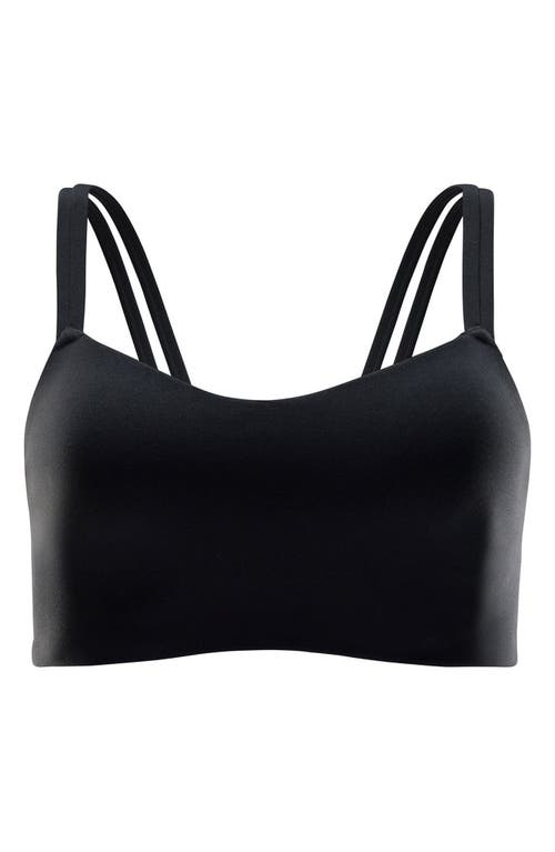 Nike Alate Trace Dri-fit Strappy Light Support Sports Bra In Black In Multi