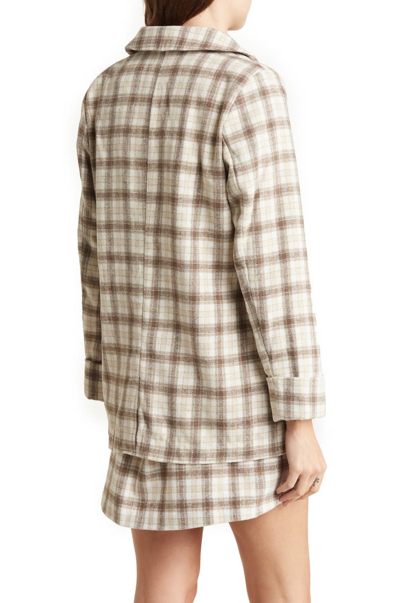 BCBGeneration Plaid Basic Blazer, Alternate, color, 