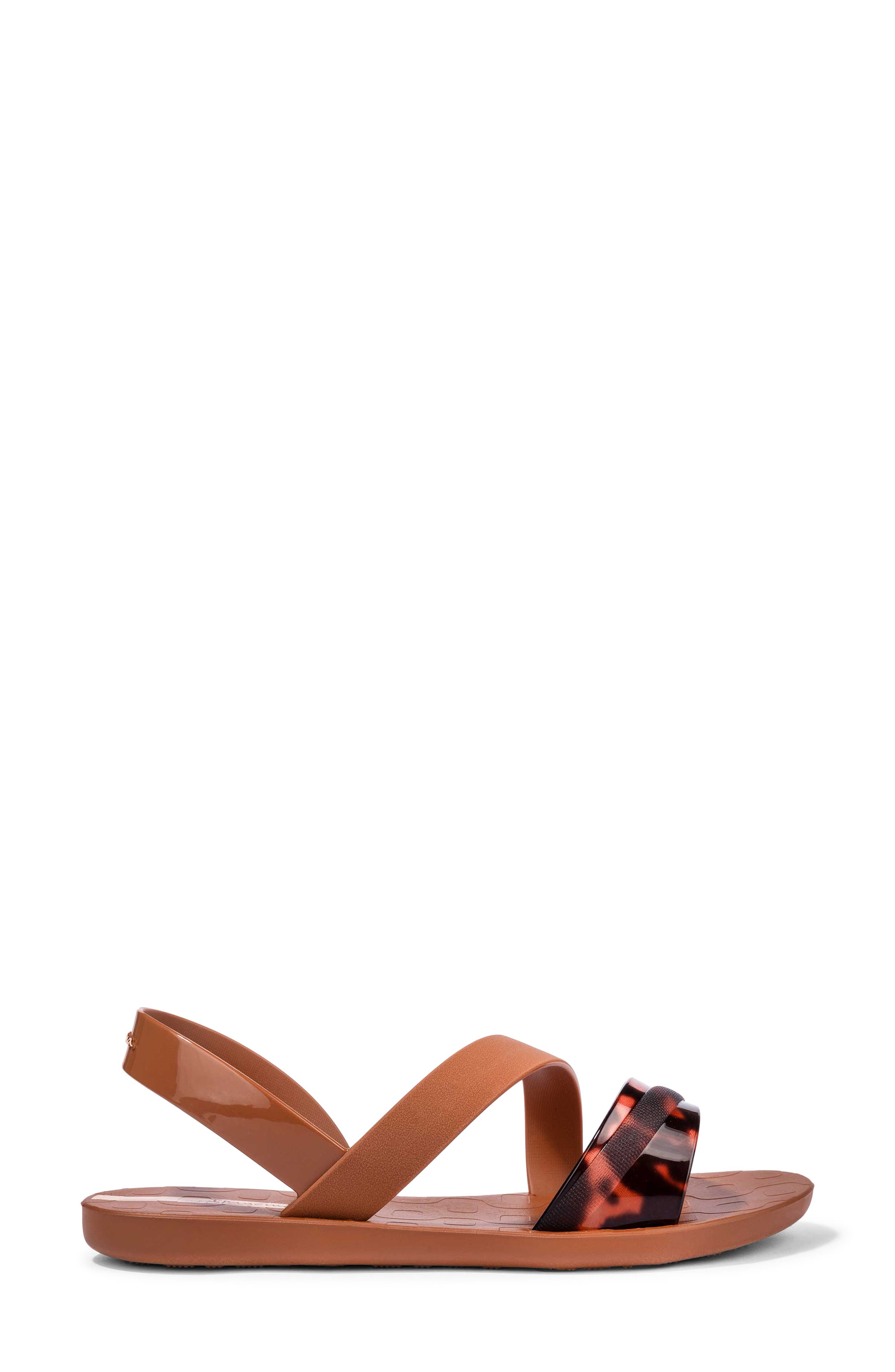 Vibrant Water Resistant Slingback Sandal, Alternate, color, BROWN/ TURTLE/ BEIGE