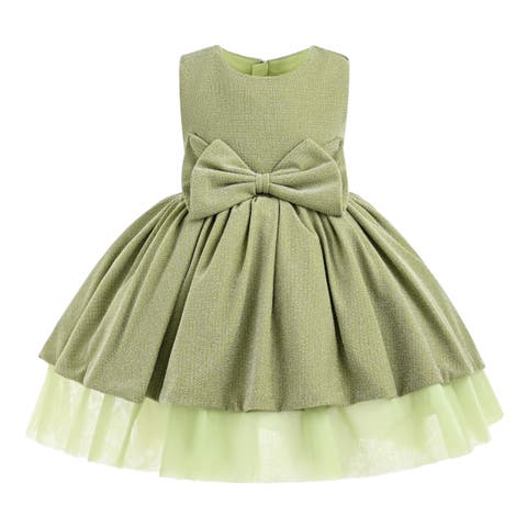 Isalyn Glitter Bow Dress