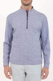PINO BY PINOPORTE Casual Quarter Zip Pullover Sweater