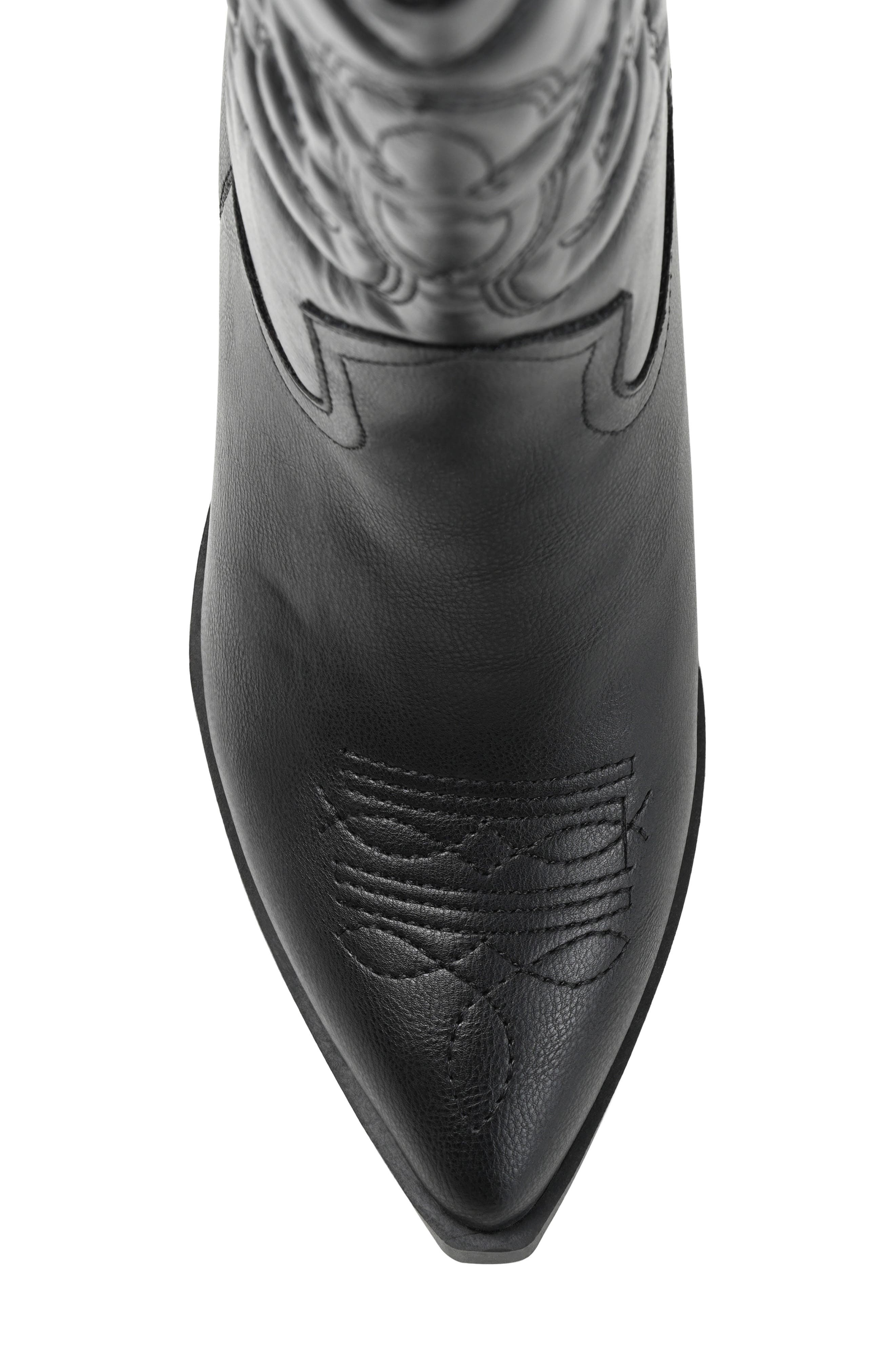 Chantry Western Boot, Alternate, color, BLACK