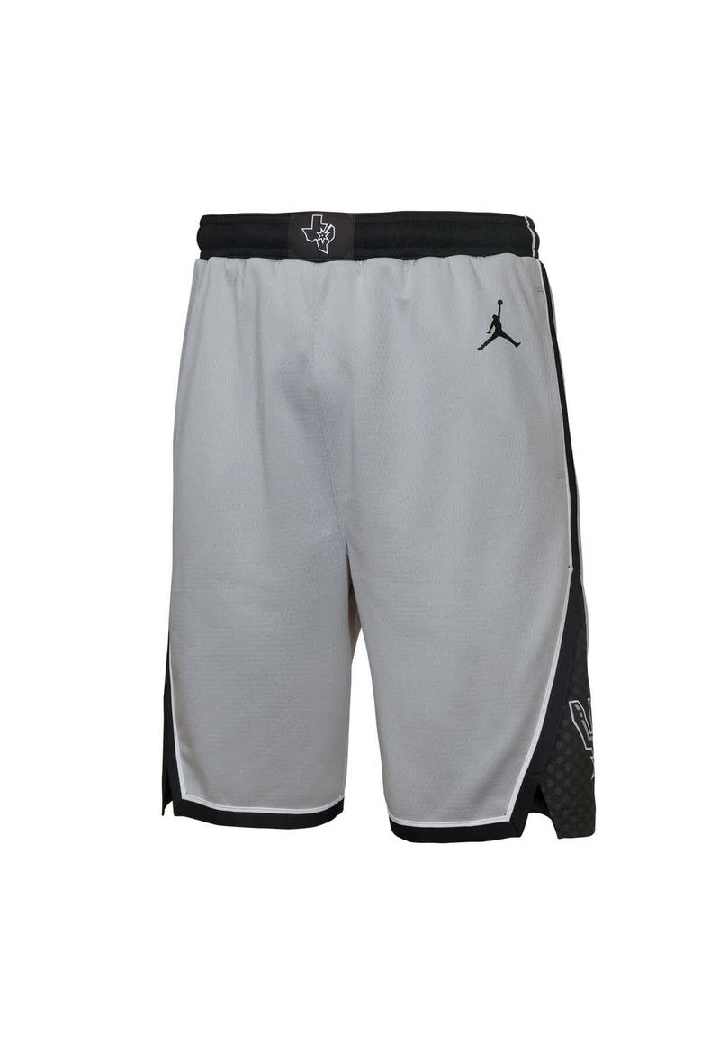 Youth Jordan Brand  Silver San Antonio Spurs Authentic Statement Edition Swingman Shorts, Alternate, color, Silver