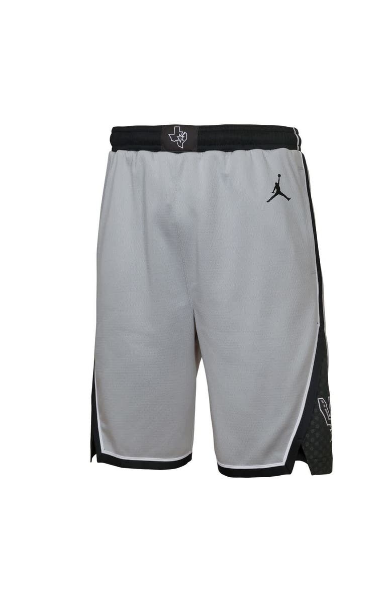 Jordan Brand Youth Jordan Brand  Silver San Antonio Spurs Authentic Statement Edition Swingman Shorts, Alternate, color, Silver