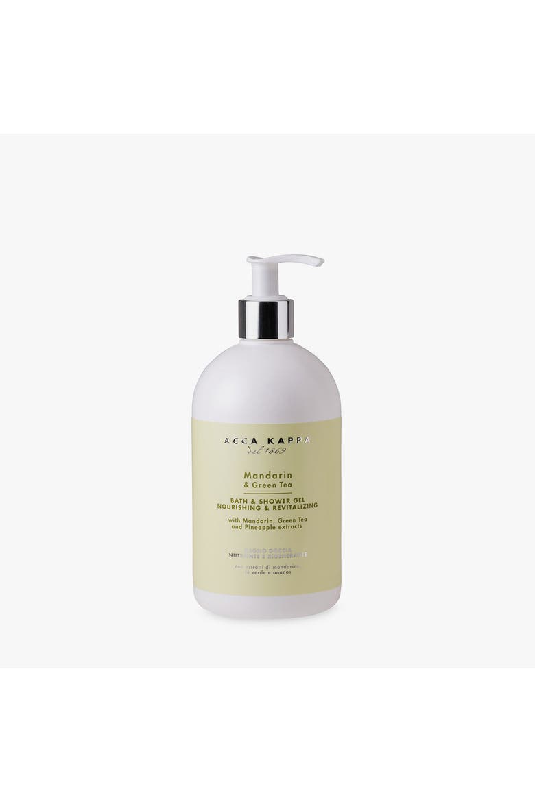 Mandarin & Green Tea Bath & Shower Gel, Main, color, White