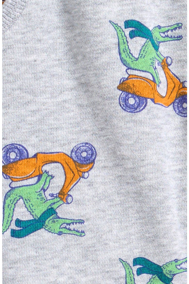 Kids' Scooter Print Knit Shorts, Alternate, color, GREY SOFT HTR CROC SCOOTER