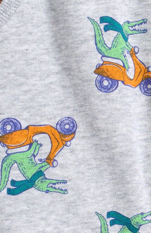 Tucker + Tate Kids' Scooter Print Knit Shorts In Grey Soft Heather Croc Scooter