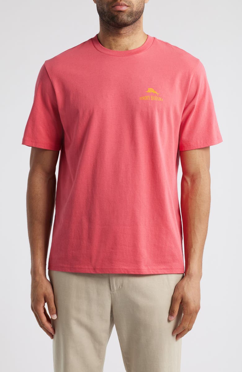 Tommy Bahama Yeti for Another Round Cotton Graphic T-Shirt, Main, color, Clarete